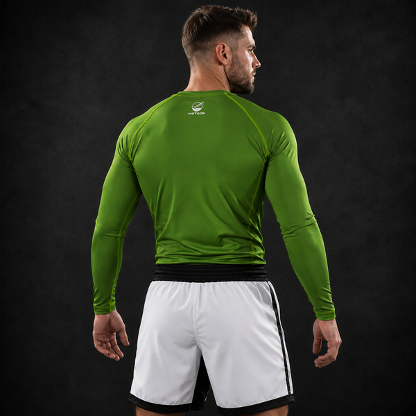 RASHGUARD JJB VERT CAMO DOS